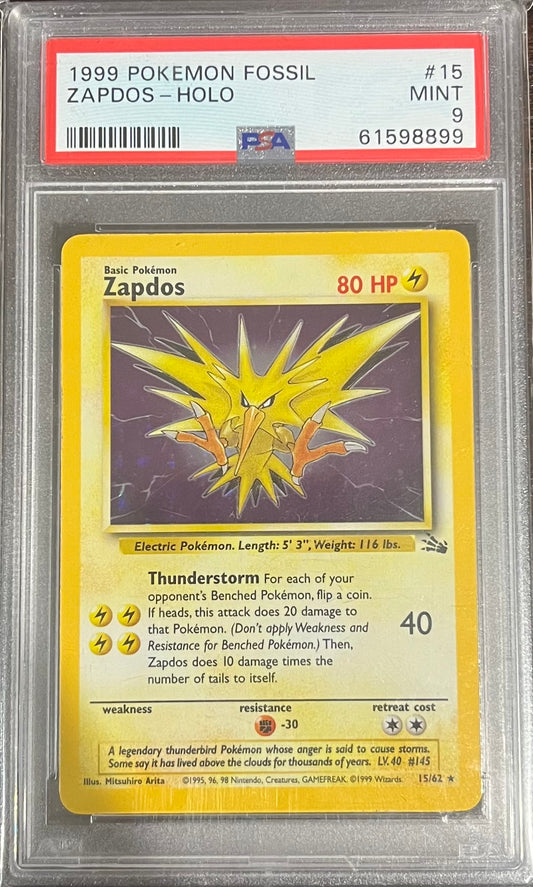 PSA 9 Zapdos 15/62