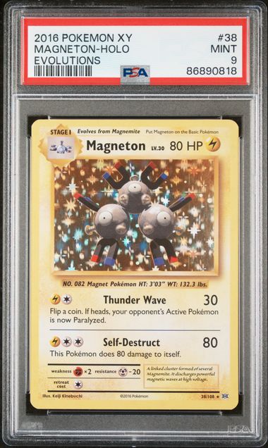 PSA 9 Magneton Holo 38/108