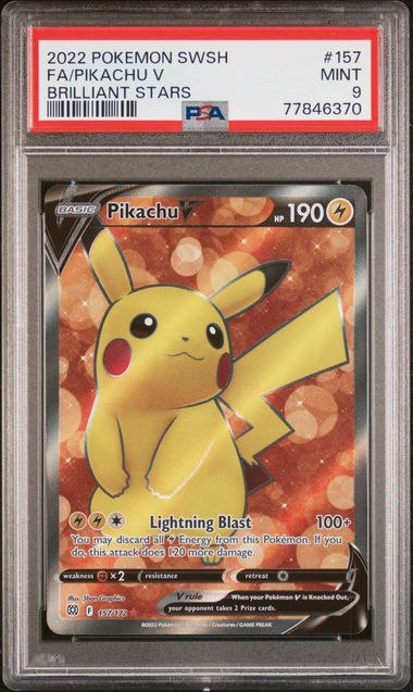 PSA 9 Pikachu V 157/172