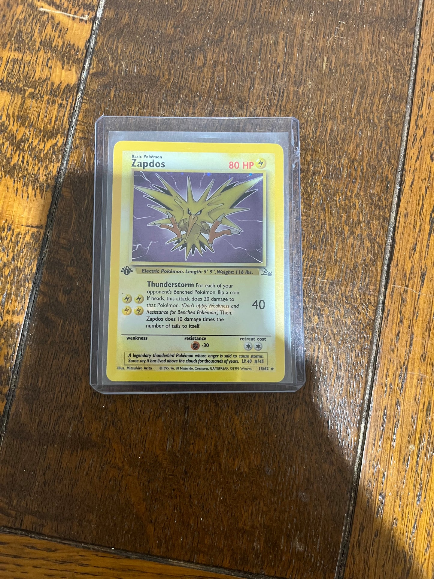Zapdos 15/62 1st Edition MP
