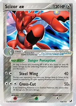 Scizor ex 108/115 Damaged