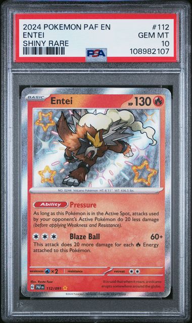 PSA 10 Entei 112/091