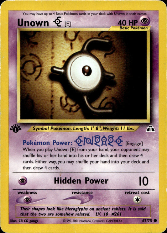 Unown [E] Common Neo Discovery 67/75 HP