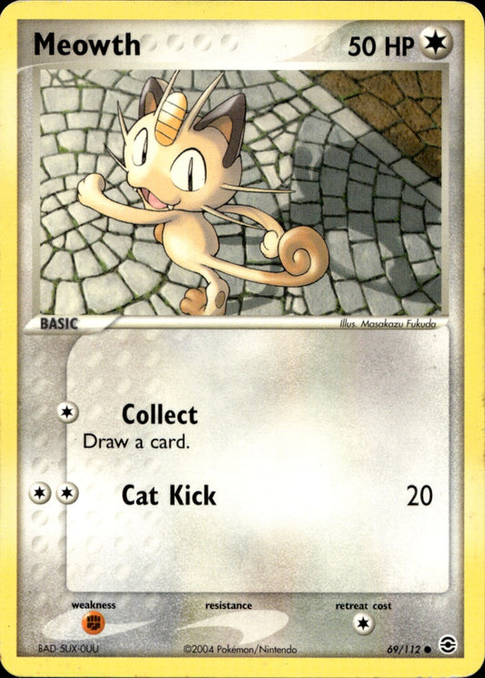 Meowth Common FireRed & LeafGreen 69/112 MP