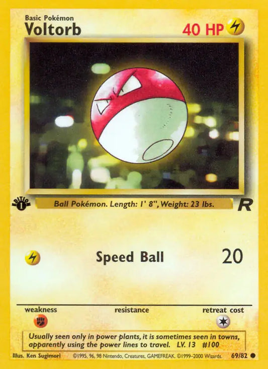 Voltorb 69/82 1st Edition