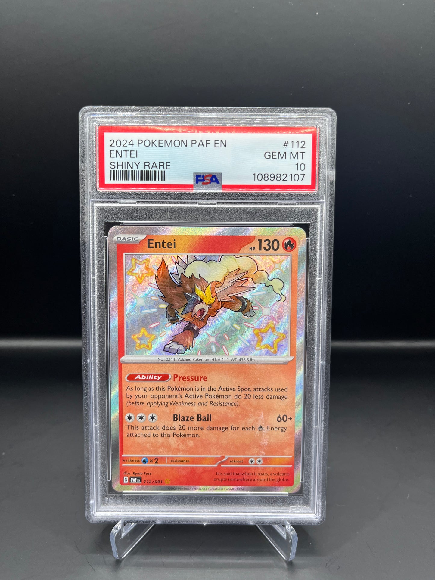 PSA 10 Entei 112/091