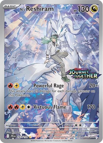 SEALED N's Reshiram 167/159