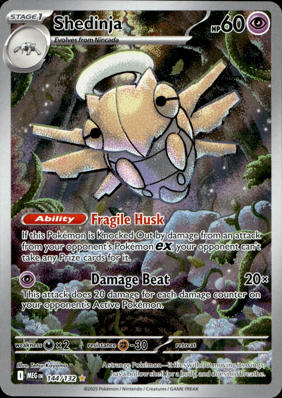 Shedinja Illustration Rare ME01: Mega Evolution 144/132 NM