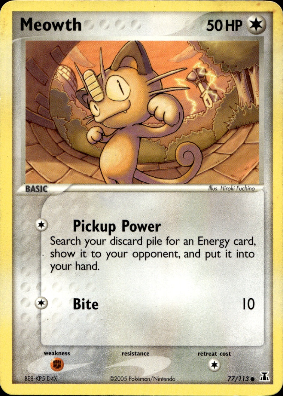 Meowth Common Delta Species 77/113 LP