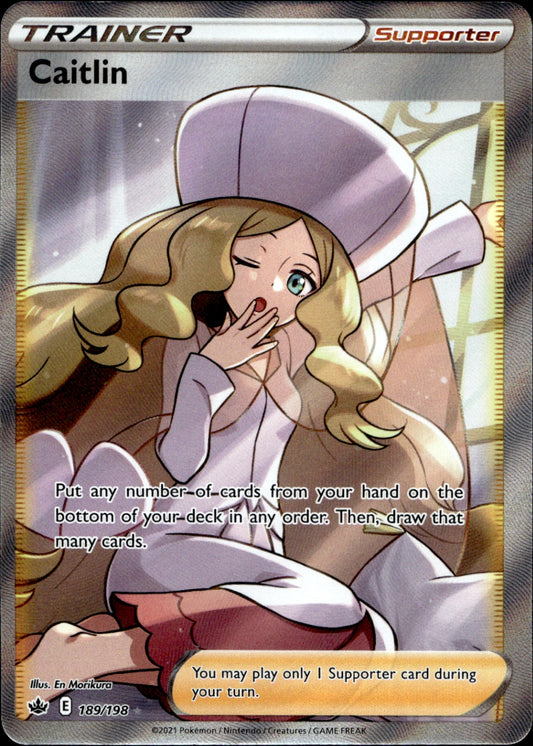 Caitlin (Full Art) Ultra Rare SWSH06 Chilling Reign 189/198 NM